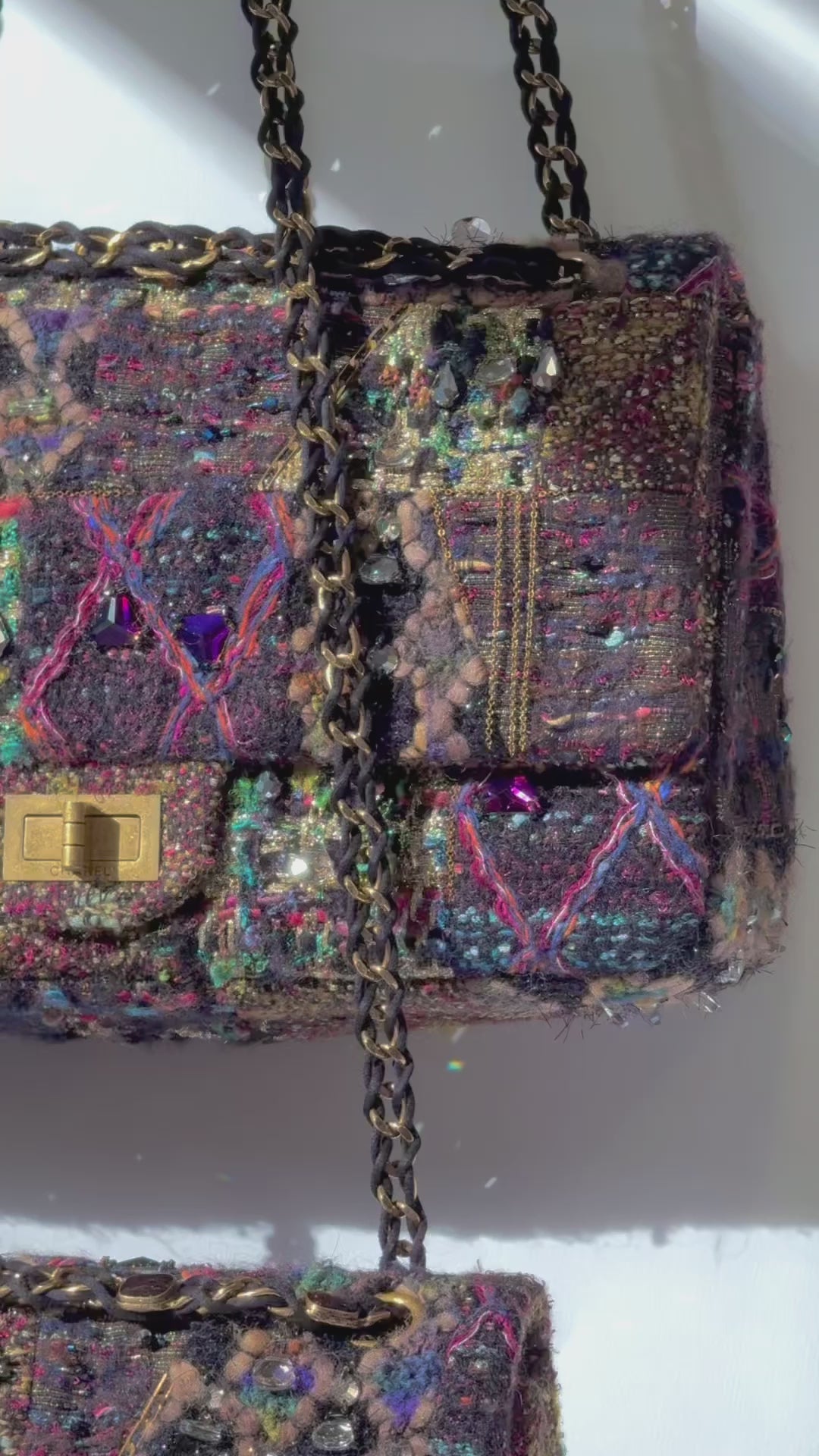 Chanel Maxi Tweed Paris/Byzance Limited Edition Reissue Flap Bag