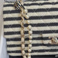 Chanel Ivory/Black Coco Medium Sailor Pearls Double Flap Bag