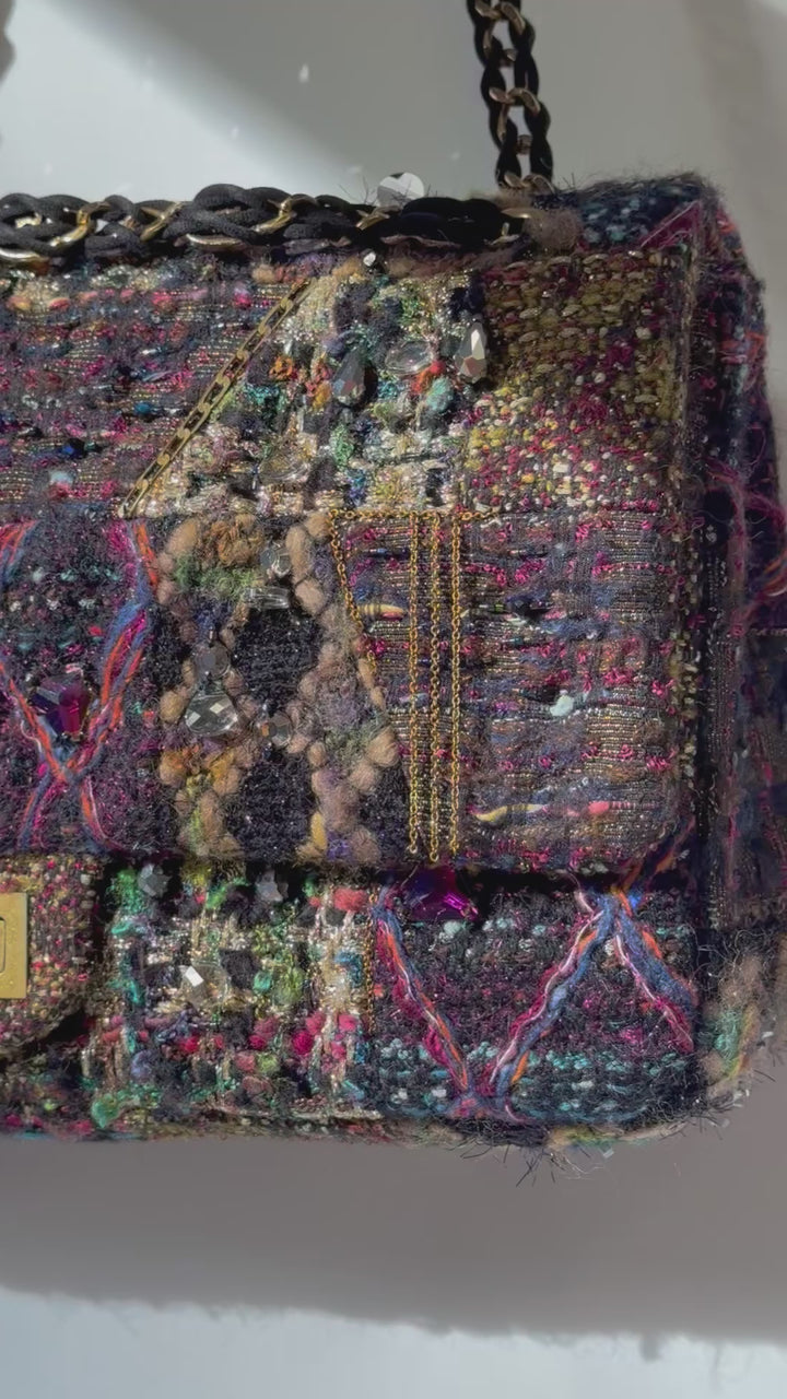 Chanel Maxi Tweed Paris/Byzance Limited Edition Reissue Flap Bag