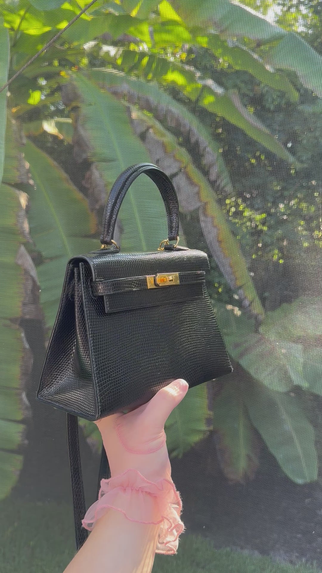 Hermes Vintage Lizard Kelly Sellier 20