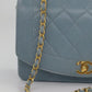 Chanel Baby Blue 24K Medium Caviar Diana Flap Bag