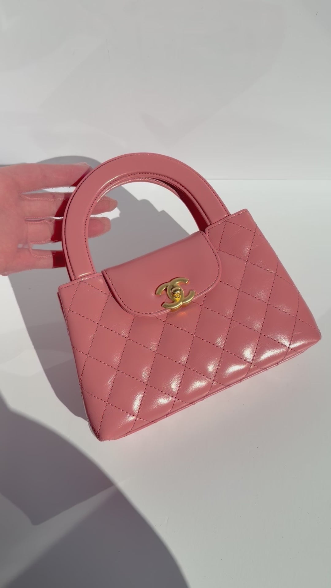 Chanel 23K Pink Aged Calfskin Mini Kelly
