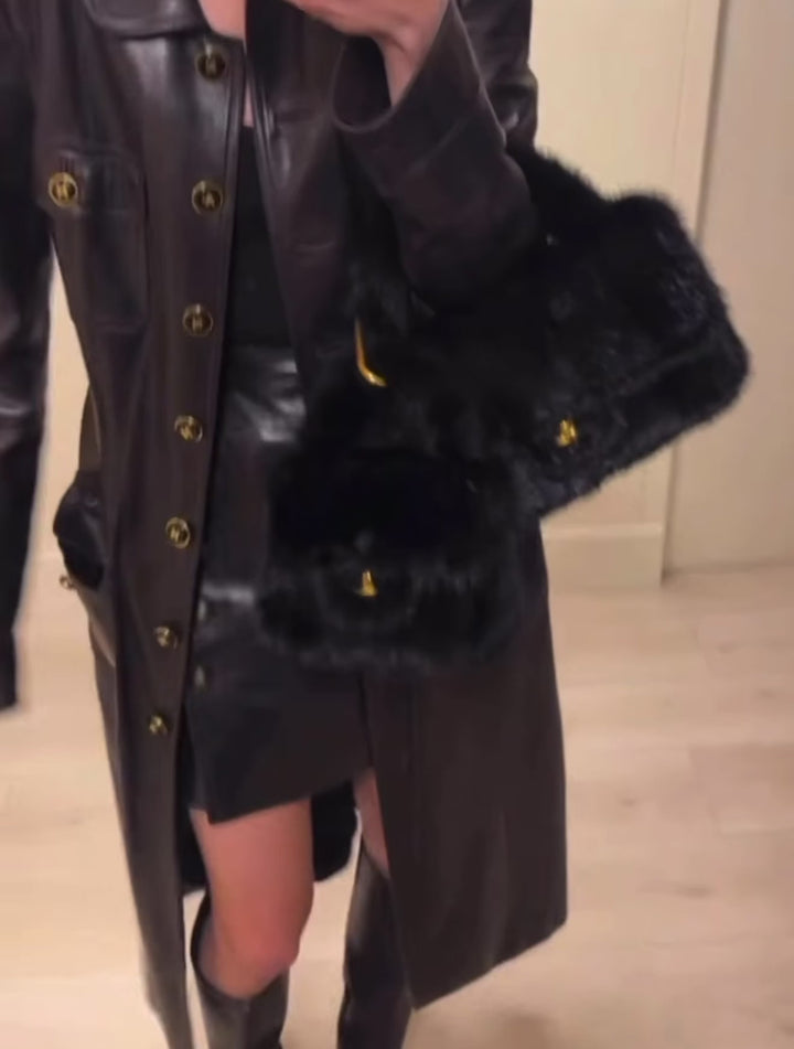Chanel Vintage RARE Mink Kelly Parent & Child Set