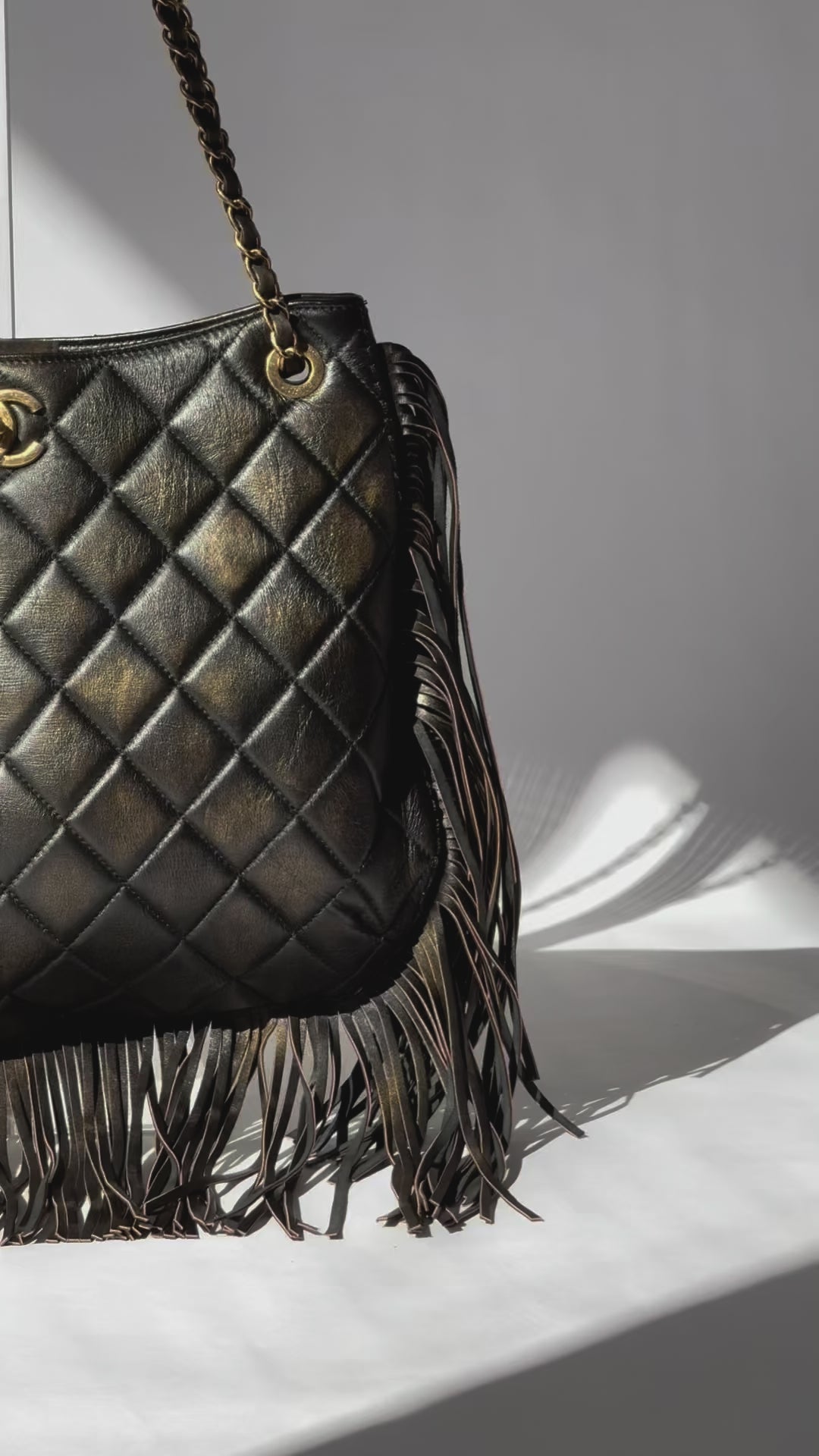 2014 Brown Paris Dallas Runway Fringe Bag