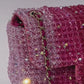 Chanel Pink Ombre Crystal Mini Flap