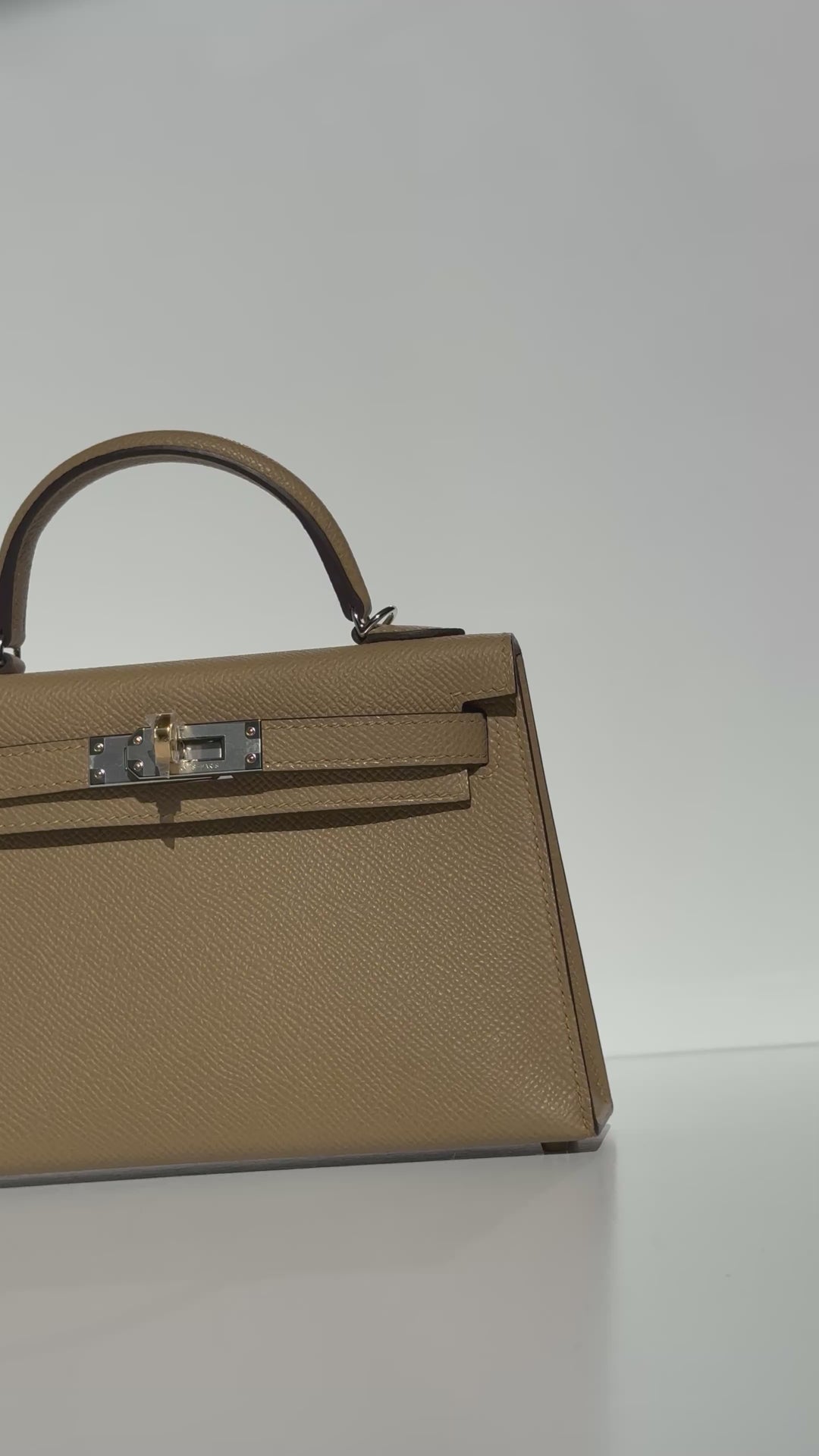 Hermes Mini Sellier Poussiere Electrum Kelly 20