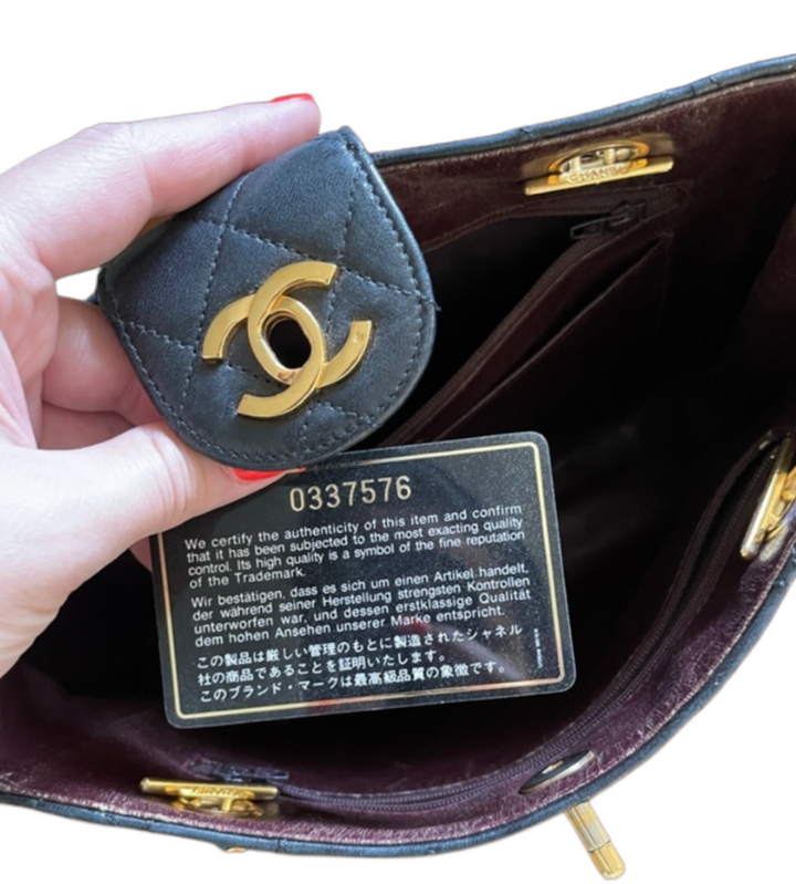 Chanel 1980s Lambskin Shoulder Bag