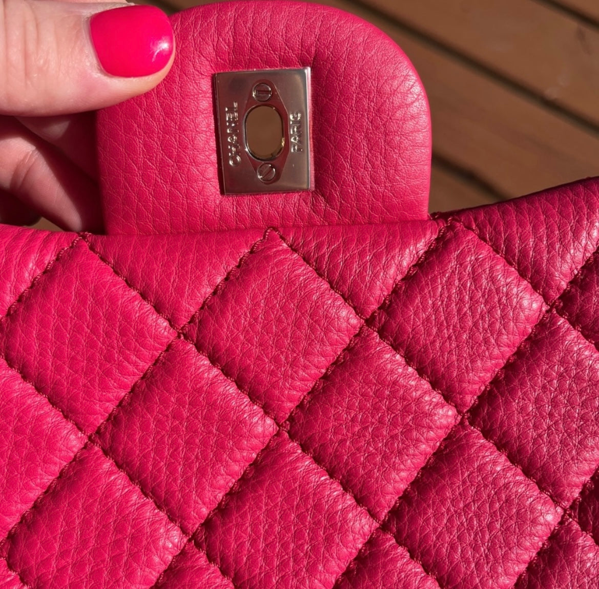 Chanel Pink Calfskin Limited Edition XXL Airlines Flap Bag