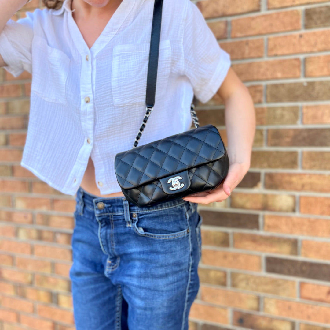 Chanel Calfskin Quilted CC Uniform Belt Bag