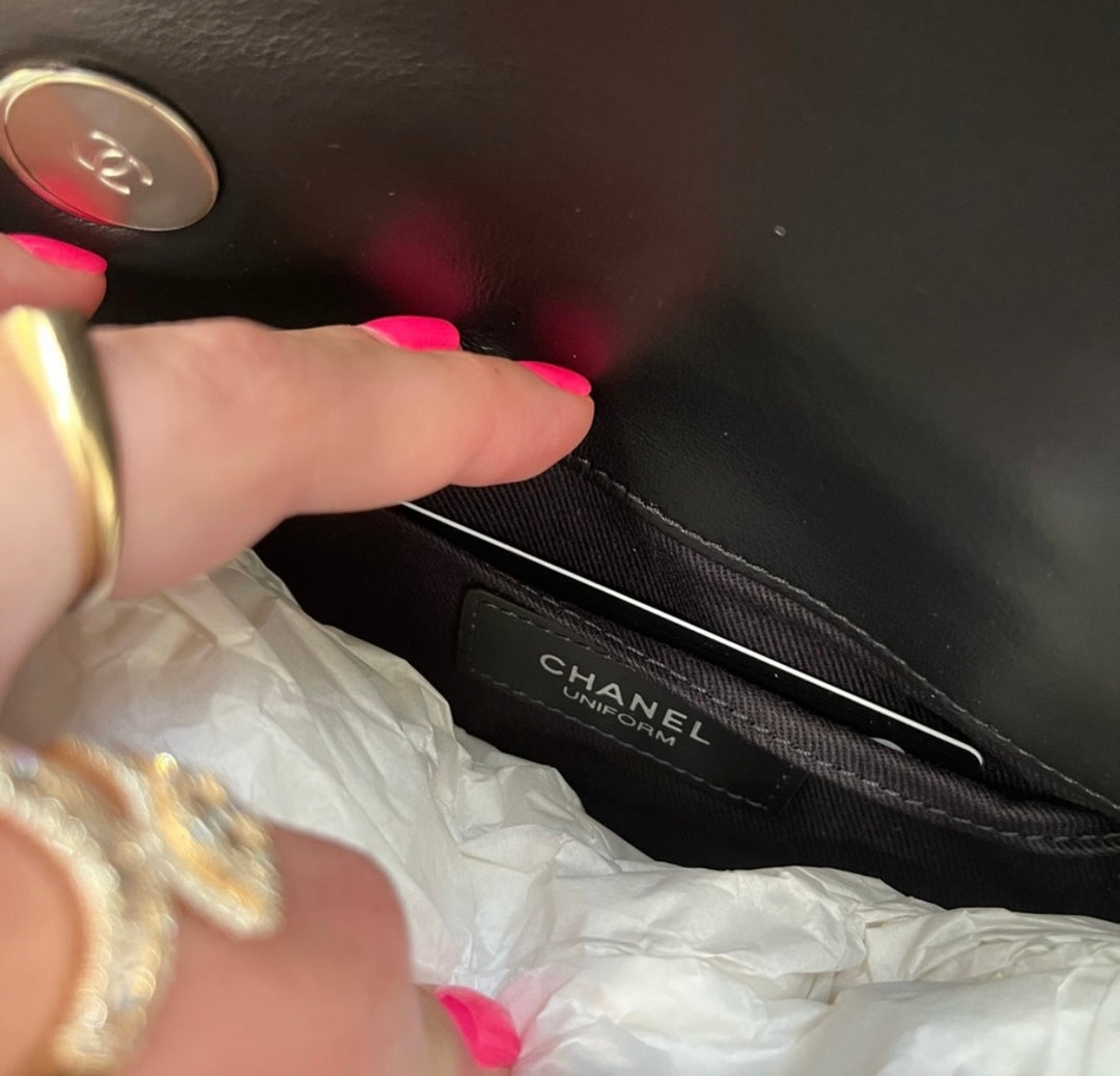 Chanel Calfskin Quilted CC Uniform Belt Bag