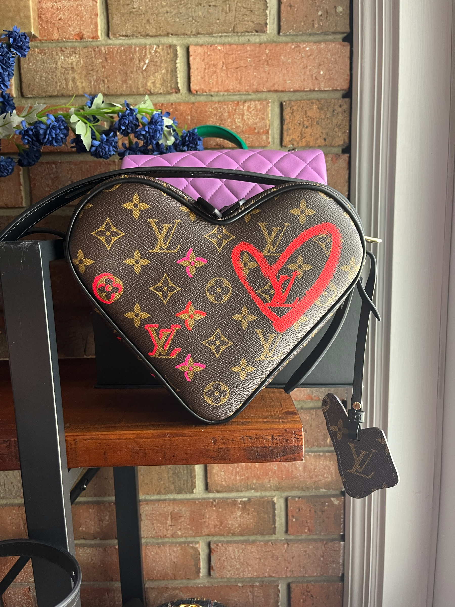 A CLASSIC MONOGRAM CANVAS GAME ON COEUR BAG WITH GOLD HARDWARE, LOUIS  VUITTON, 2021