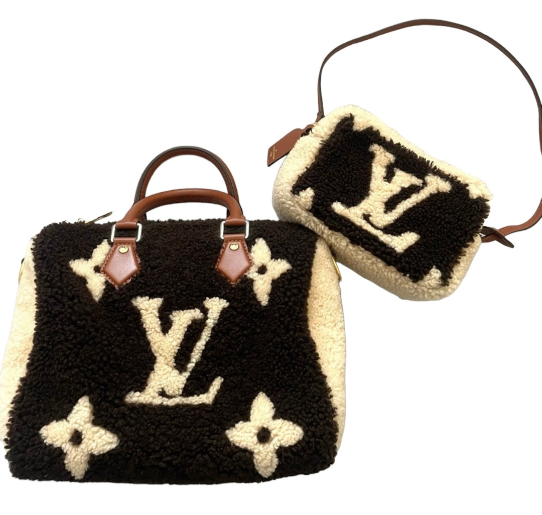 Louis Vuitton Discontinued Monogram Teddy Speedy Bandouliere 25
