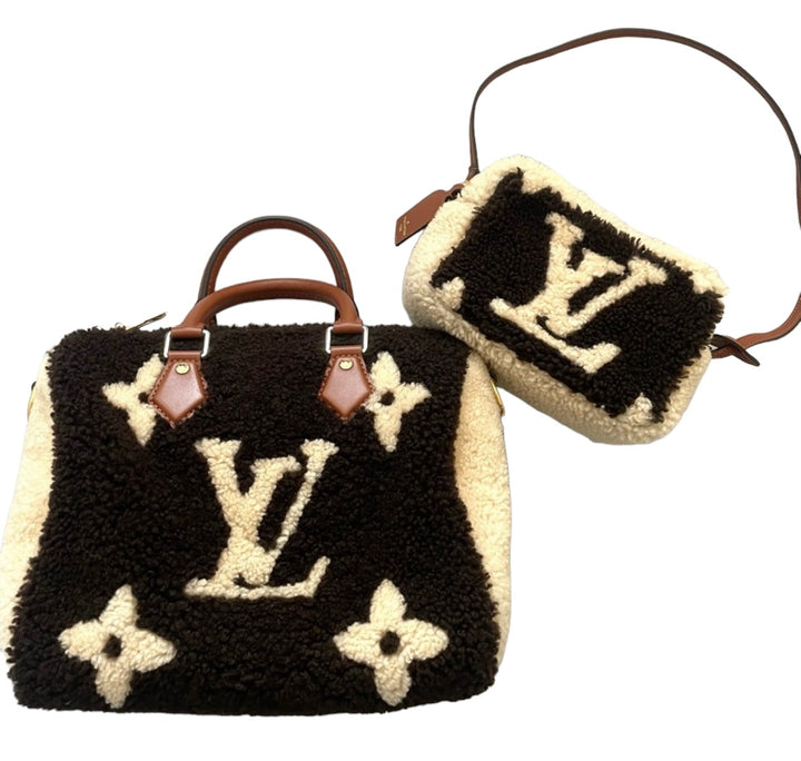 Louis Vuitton Discontinued Monogram Teddy Speedy Bandouliere 25