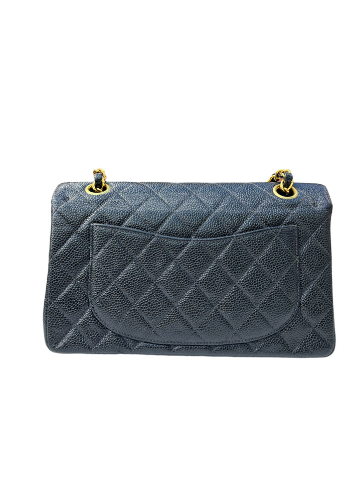 Chanel Black Small Vintage Caviar Classic Flap Bag