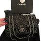 Chanel Tweed Jumbo Swarovski Crystal Flap Bag