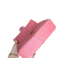 Chanel Pink Python Valentines Limited Edition Medium Flap Bag