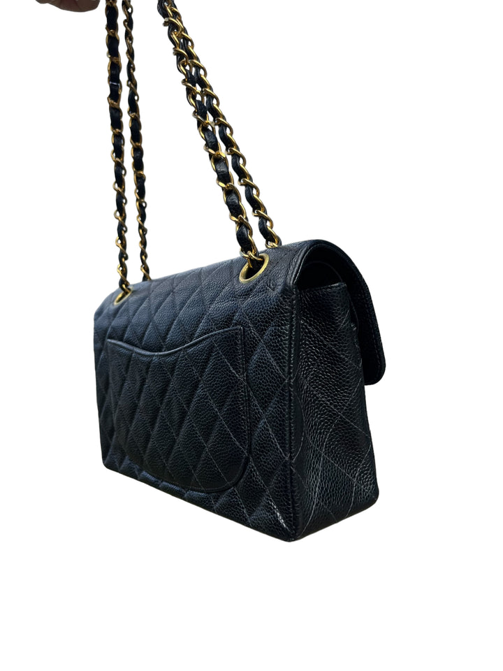 Chanel Black Small Vintage Caviar Classic Flap Bag