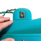 Chanel Turquoise (17C) Jumbo Caviar Double Flap Bag