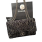 Chanel Tweed Jumbo Swarovski Crystal Flap Bag