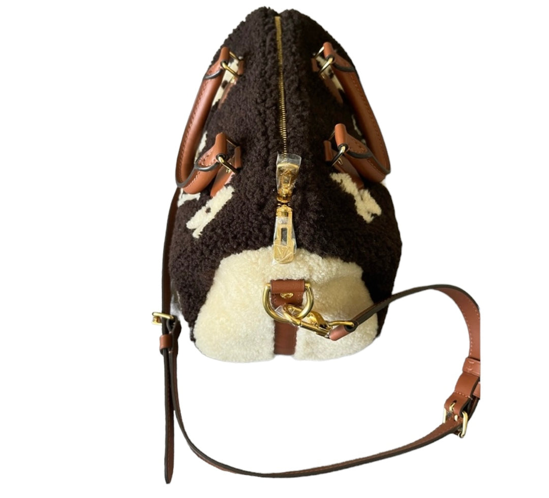 Louis Vuitton Discontinued Monogram Teddy Speedy Bandouliere 25