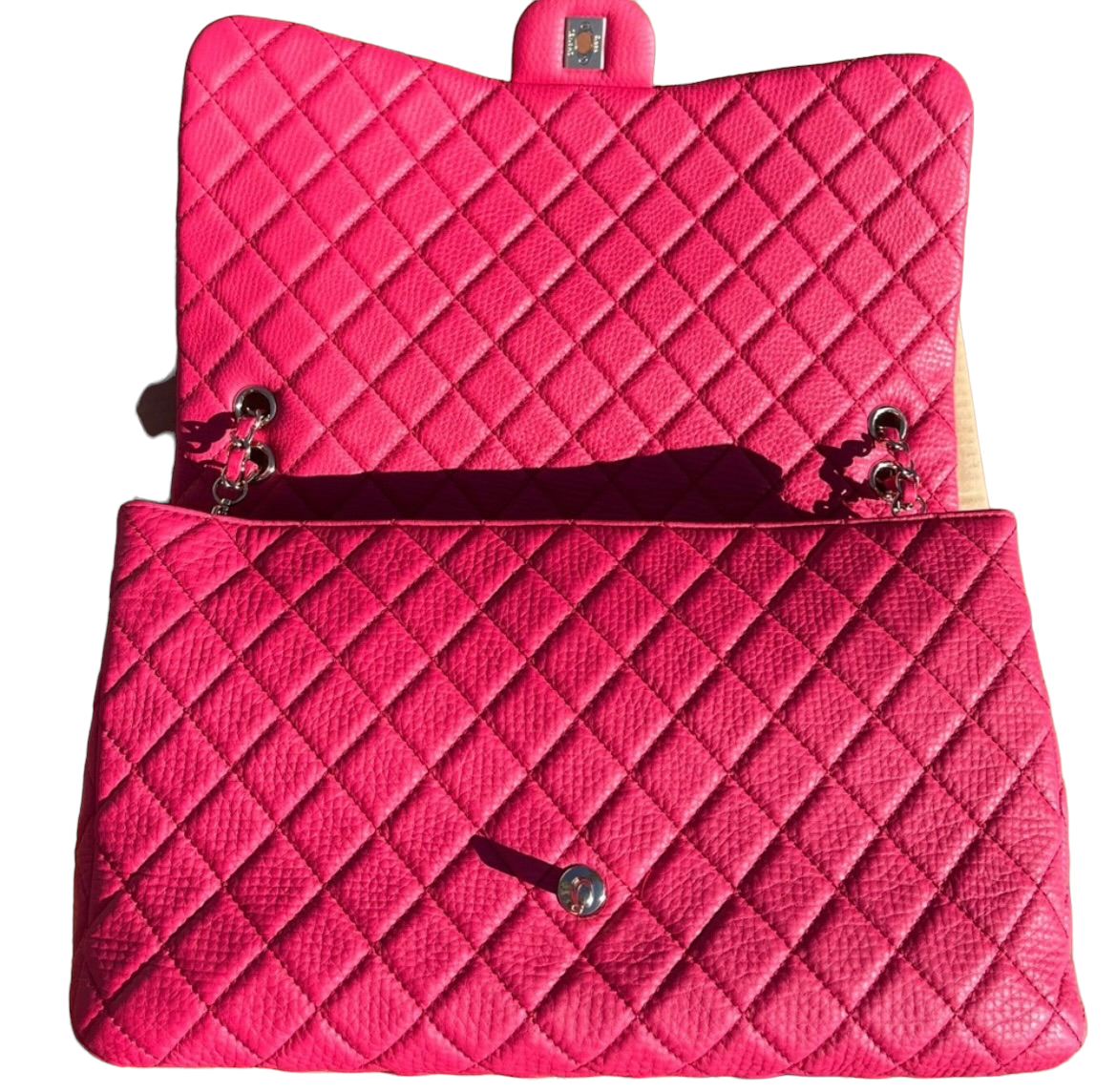 Chanel Pink Calfskin Limited Edition XXL Airlines Flap Bag