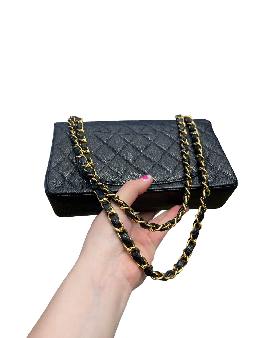 Chanel Black Small Vintage Caviar Classic Flap Bag
