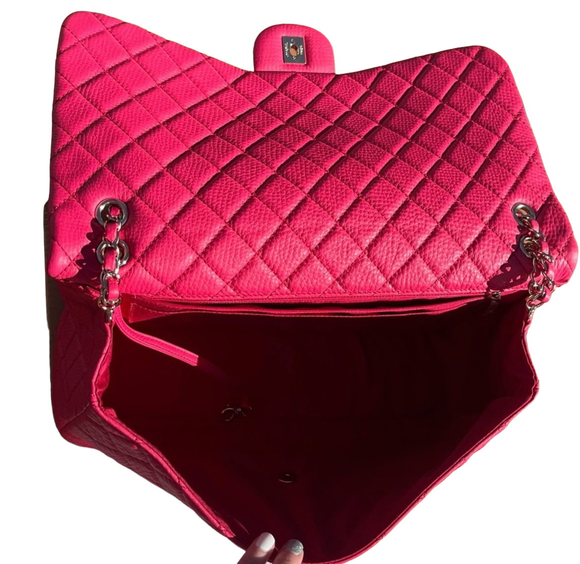 Chanel Pink Calfskin Limited Edition XXL Airlines Flap Bag