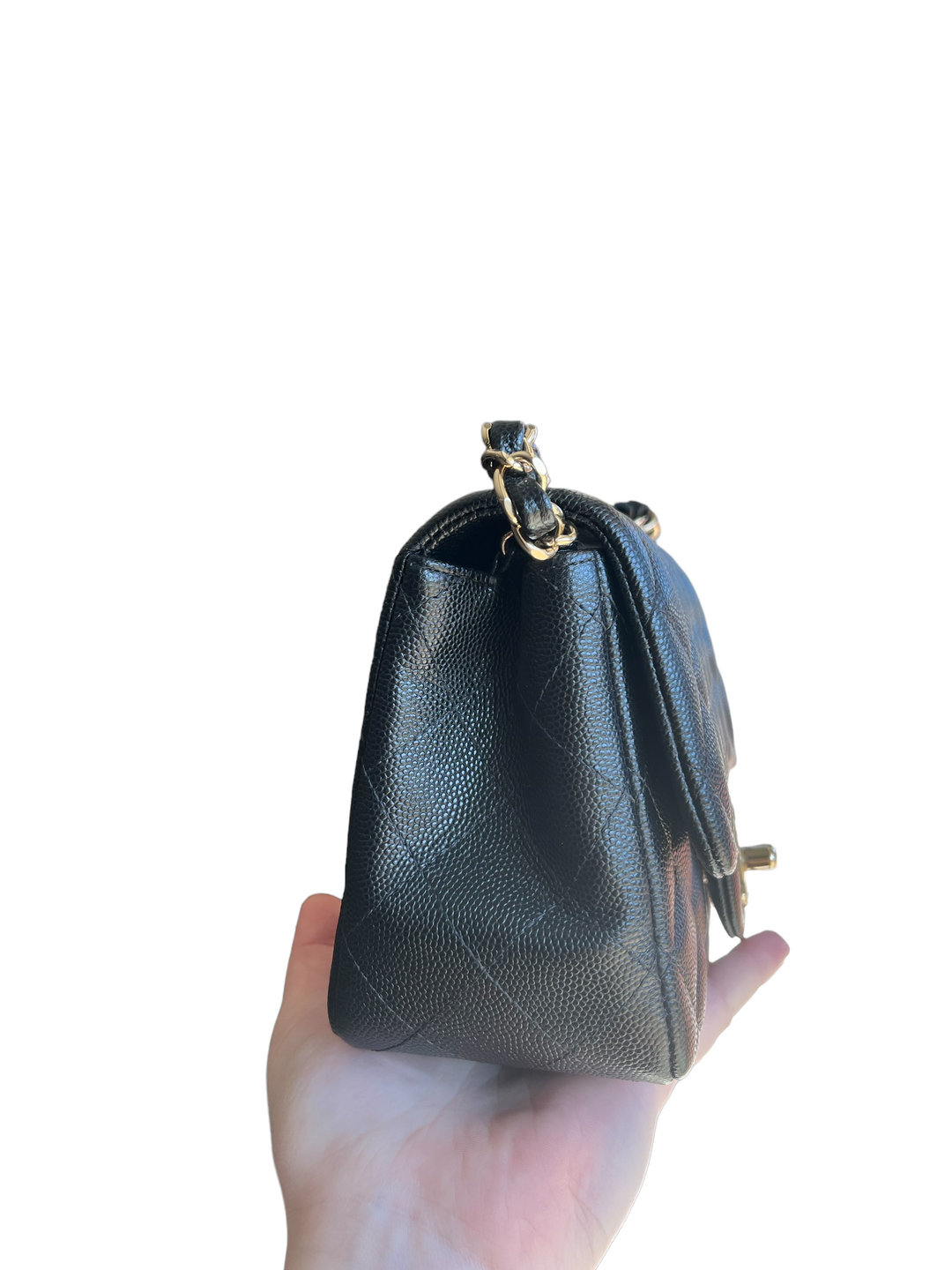 Chanel Black Mini Square Caviar Flap Bag