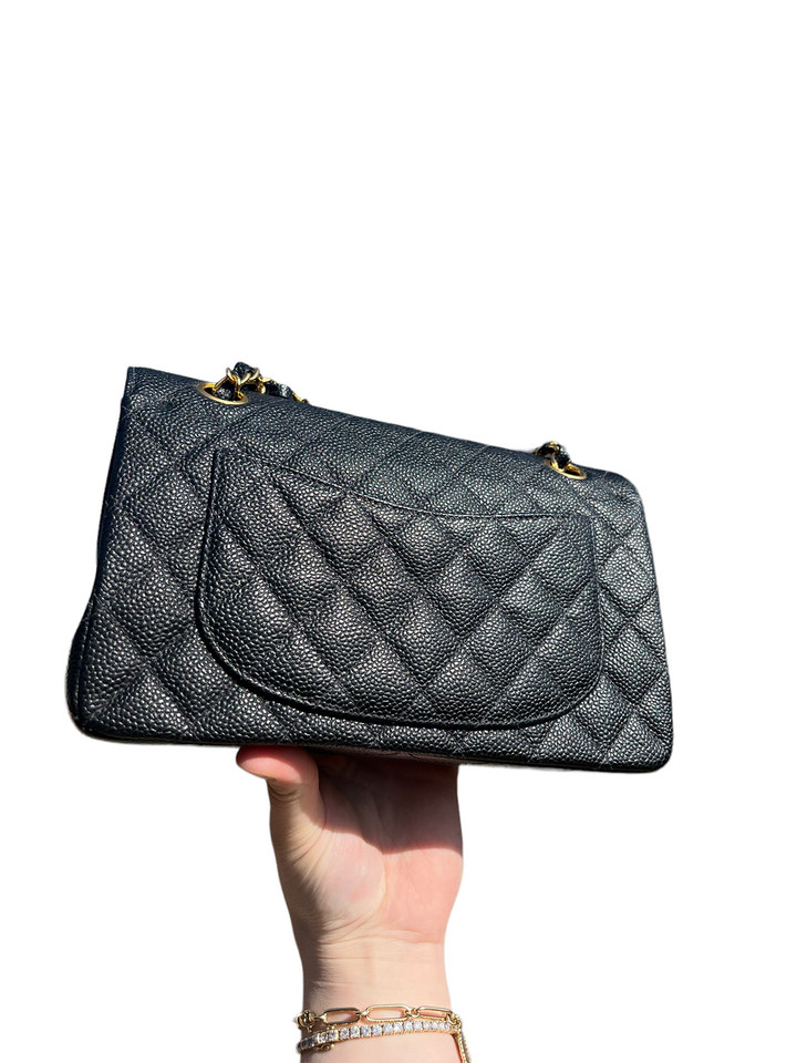 RARE VINTAGE Chanel Small Caviar Double Flap Bag