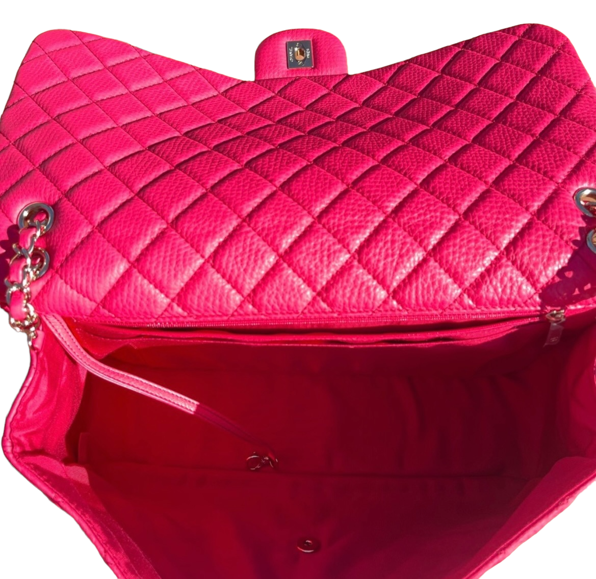 Chanel Pink Calfskin Limited Edition XXL Airlines Flap Bag