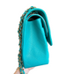 Chanel Turquoise (17C) Jumbo Caviar Double Flap Bag