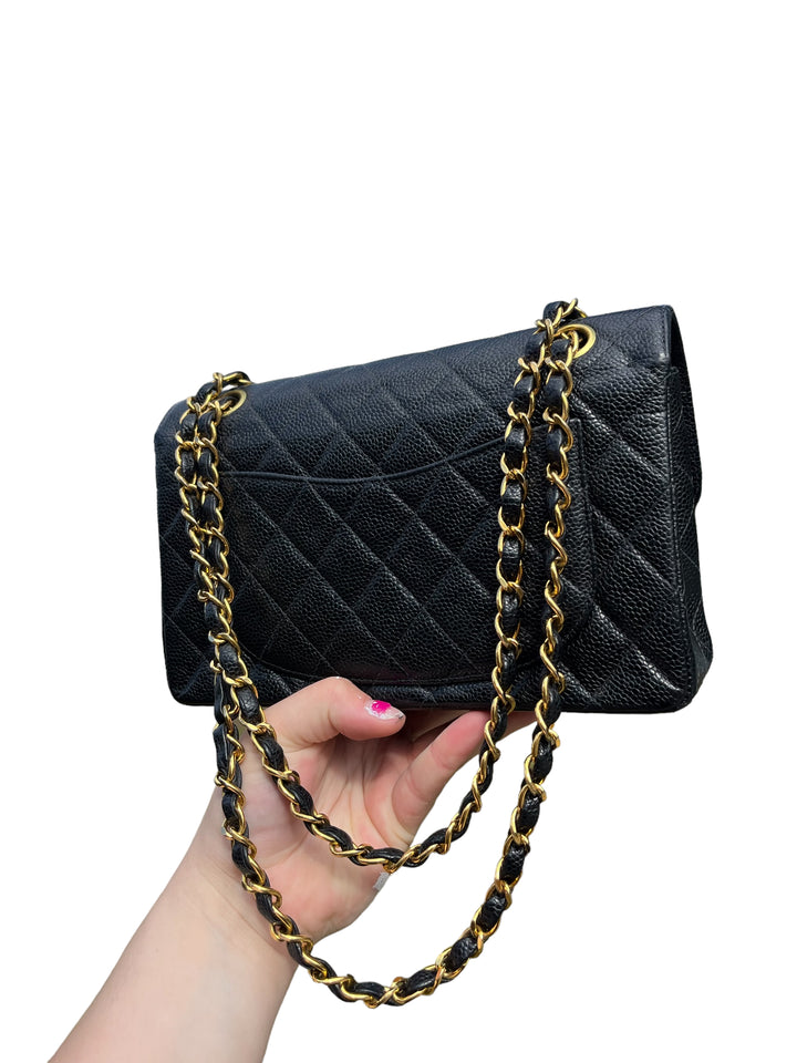 Chanel Black Small Vintage Caviar Classic Flap Bag