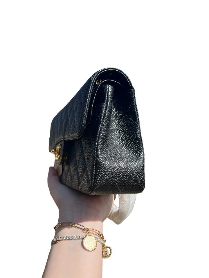 RARE VINTAGE Chanel Small Caviar Double Flap Bag