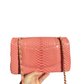 Chanel Pink Python Valentines Limited Edition Medium Flap Bag