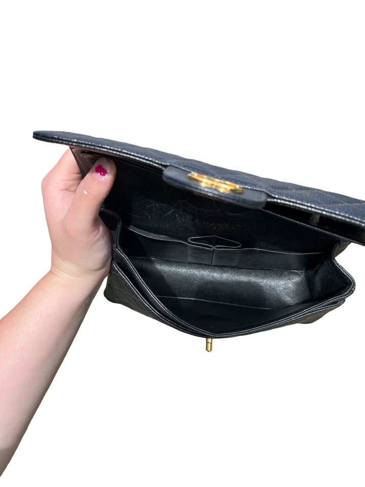 Chanel Black Small Vintage Caviar Classic Flap Bag