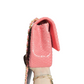 Chanel Pink Python Valentines Limited Edition Medium Flap Bag