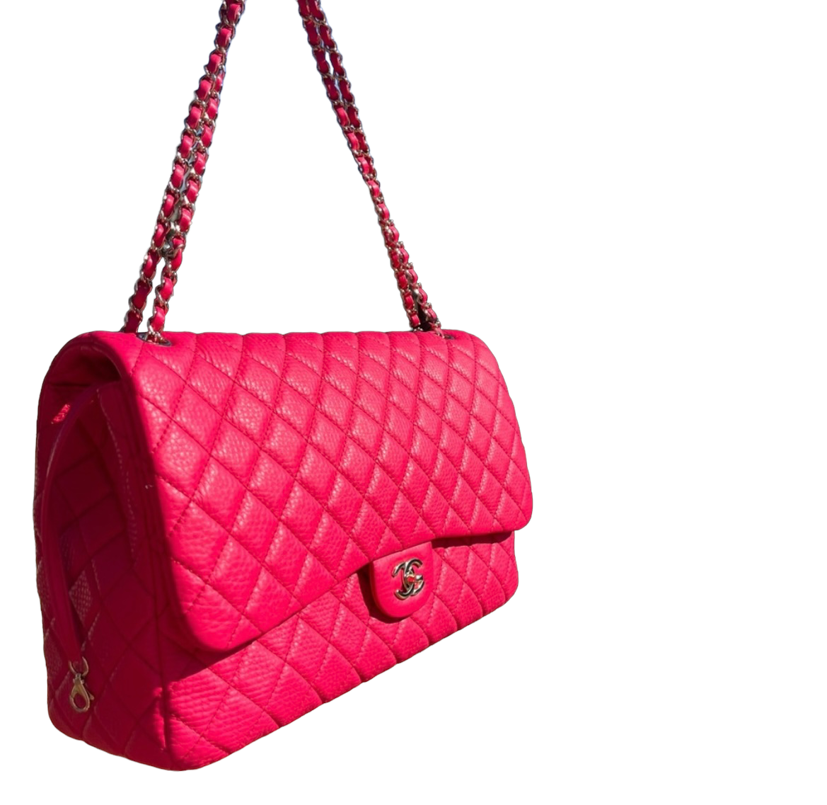 Chanel Pink Calfskin Limited Edition XXL Airlines Flap Bag