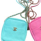 Chanel Tiffany Blue Casual Trip Quilted Lambskin Camera Crossbody