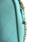 Chanel Tiffany Blue Casual Trip Quilted Lambskin Camera Crossbody