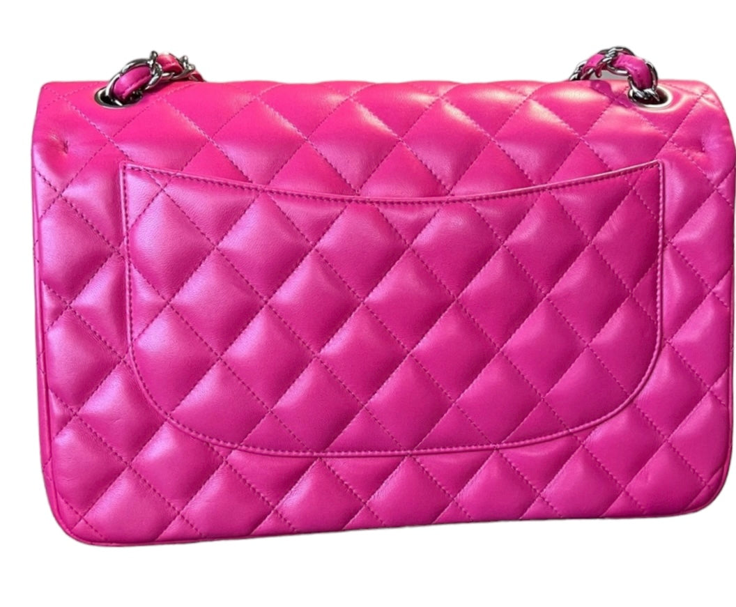 Chanel Pink Jumbo Lambskin Double Flap Bag