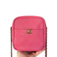 Chanel Pink Casual Trip Quilted Lambskin Camera Crossbody