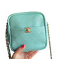 Chanel Tiffany Blue Casual Trip Quilted Lambskin Camera Crossbody