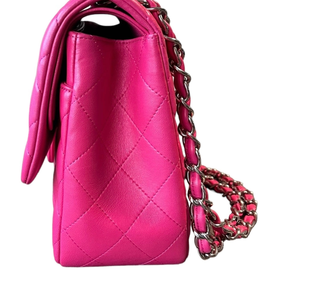 Chanel Pink Jumbo Lambskin Double Flap Bag