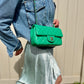 Chanel Neon Green Lambskin Mini Rectangular Flap Bag