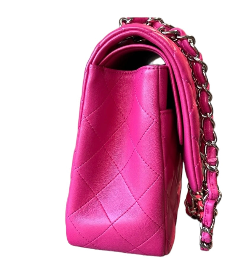 Chanel Pink Jumbo Lambskin Double Flap Bag